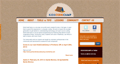 Desktop Screenshot of kidscodecamp.com